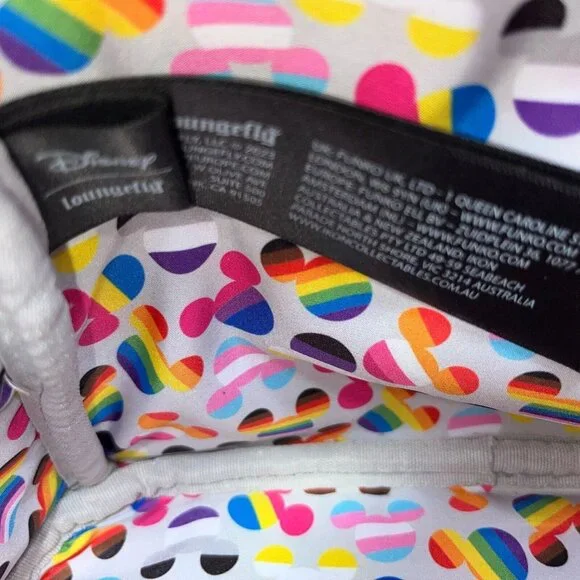 Loungefly Disney Mickey Mouse Pride Rainbow Mini Backpack NWOT - Picture 8 of 16